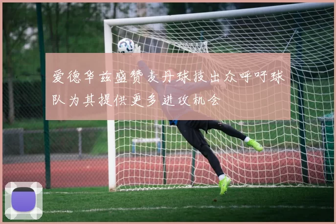 爱德华兹盛赞麦丹球技出众呼吁球队为其提供更多进攻机会