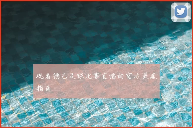 观看德乙足球比赛直播的官方渠道指南